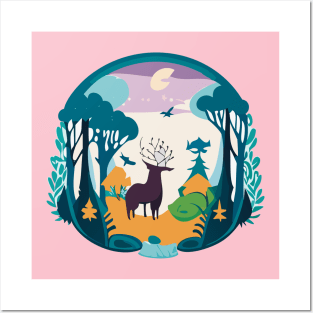 enchanted forest Posters and Art